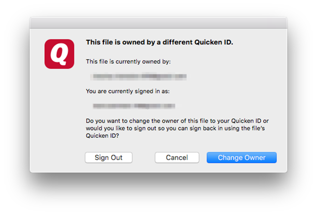 quicken for mac update error